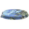 vidaXL Toilettensitz 2 pcs Blau 44 x 38 cm MDF-Platte