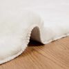 vidaXL Kunstfell Hasen Teppich Olite Creme 200 x 200 cm Polyester