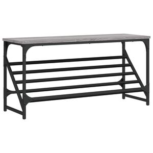 vidaXL Schuhregal Grau Sonoma 90x30x45 cm Holzwerkstoff