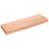 vidaXL Wandregal Hellbraun 60x20x4 cm Massivholz Eiche Behandelt