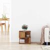 vidaXL Beistelltisch mit Regal Altholz 30 x 30 x 55 cm Holzwerkstoff