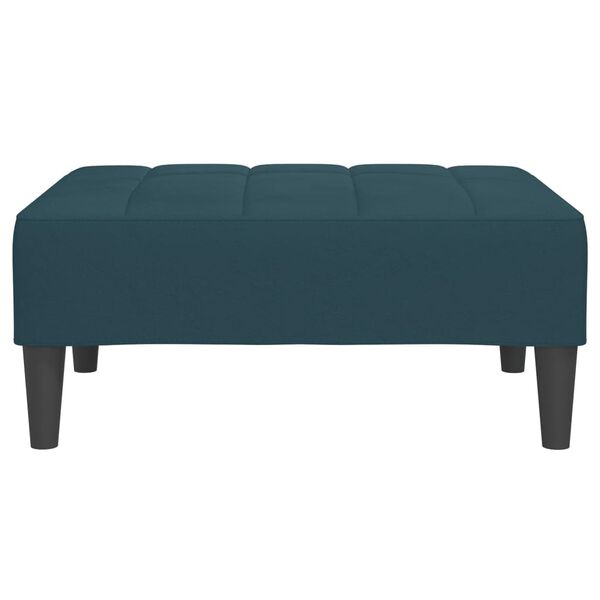 vidaXL Fu&szlig;hocker Blau 78x56x32 cm Samt