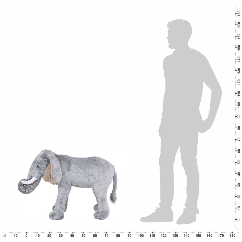 Aurora Glitzy Tots Elefant Plüschtier – 15,2 Cm, Grau & Silber, Kuschelig Mit Knopfaugen, Waschbar