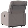 vidaXL Relaxsessel mit Aufstehhilfe Elektrisch Taupe Stoff