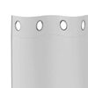 vidaXL Verdunkelungs-Vorh&auml;nge mit Ringen 2 pcs Helles Grau