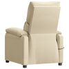 vidaXL Massagesessel mit Aufstehhilfe Creme Stoff