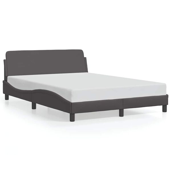vidaXL Bettgestell "Dover" Grau 120x200 cm Kunstleder