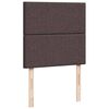 vidaXL Boxspringbett mit Matratze Dunkelbraun 90x200 cm Stoff