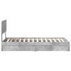 vidaXL Aufbewahrungsbett Beton Grau 90 x 200 cm Holzwerkstoff