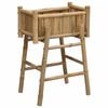 vidaXL Gartenpflanzer mit Halter Natur 50 x 38 x 74 cm Bambus