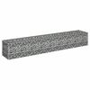 vidaXL Gabionen-Hochbeet Verzinkter Stahl 180&times;30&times;30 cm