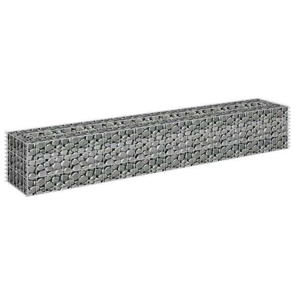 vidaXL Gabionen-Hochbeet Verzinkter Stahl 180&times;30&times;30 cm