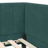 vidaXL Eckbettgestell mit Kopfteil Dunkelgr&uuml;n 80 cm x 200 cm Samt