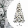vidaXL K&uuml;nstlicher klappbarer Weihnachtsbaum 210 cm 300 LEDs