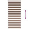 vidaXL Doppelrollo Braun 115x230 cm Stoffbreite 110,9 cm Polyester