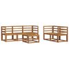vidaXL Outdoor-Sofagarnitur mit Kissen 6 pcs Natur und Creme