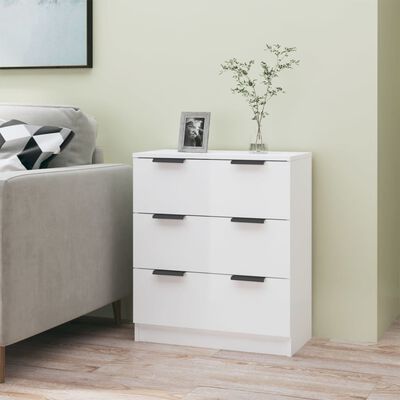 vidaXL Sideboard Hochglanz-Weiß 60x30x70 cm Holzwerkstoff