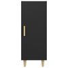vidaXL Sideboard Schwarz 34,5x34x90 cm Holzwerkstoff