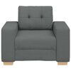 vidaXL Sessel Dunkelgrau 60 cm Stoff