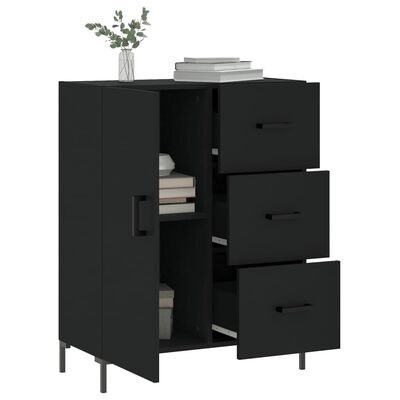 vidaXL Sideboard Schwarz 69,5x34x90 cm Holzwerkstoff