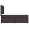 vidaXL Boxspringbett mit Matratze Dunkelbraun 80x200 cm Stoff