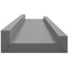 vidaXL Wandregale 4 Stk. Grau 60x9x3 cm
