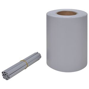 vidaXL Sichtschutzleiste PVC 70 x 0,19 m Hellgrau