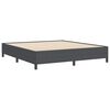 vidaXL Boxspringbett Dunkelgrau 180 x 200 cm Samt