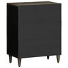vidaXL Sideboard Hellgrau 60x33,5x75 cm Massivholz Mango