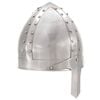 vidaXL Mittelalterlicher Ritterhelm Antik Replik LARP Silbern Stahl