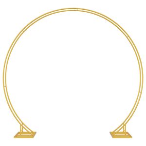 vidaXL Hochzeitsbogen Gold 220 x 45 x 200 cm Stahl