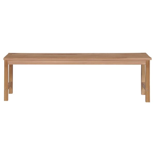 vidaXL Gartenbank 150 cm Massivholz Teak