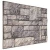 vidaXL Wandpaneele 10 stk. 100 x 50 cm Grau und Wei&szlig; EPS-Schaum