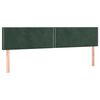 vidaXL Boxspringbett mit Matratze Dunkelgr&uuml;n 180x200 cm Samt