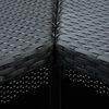 vidaXL 8-tlg. Gartenbar-Set mit Kissen Poly Rattan Schwarz