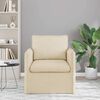 vidaXL Sofa Creme Gesamtabmessungen: 75 x 82 x 85 cm (B x T x H) Samt