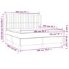 vidaXL Boxspringbett mit Matratze Dunkelgr&uuml;n 180x200 cm Samt