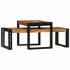 vidaXL Couchtisch 2 stk. Braun 48 x 40 x 40 cm Massivholz Akazie