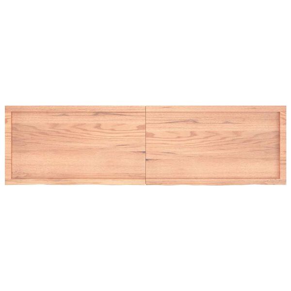 vidaXL Wandregal Hellbraun 180x50x(2-6) cm Massivholz Eiche Behandelt