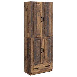 vidaXL Schrankset 2 stk. Altholz Holzwerkstoff