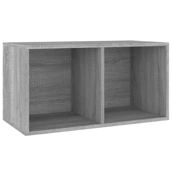 vidaXL Schallplatten-Box Grau Sonoma 71x34x36cm Holzwerkstoff