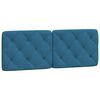 vidaXL Bettgestell ohne Matratze Blau 140x200 cm Samt
