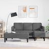 vidaXL Sofa Set mit Kissen 2 pcs Dunkelgrau Polyester