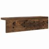 vidaXL Wandmontierter nachttisch Ger&auml;ucherte Eiche 40 x 10,5 x 10,5 cm
