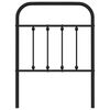 vidaXL Ersatz-Kopfteil Metall Schwarz 75 cm