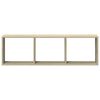 vidaXL Wandschrank 100x16x30 cm Sonoma Eiche Holzwerkstoff