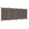 vidaXL 4-tlg. Paravent Anthrazit 346x180 cm Stoff