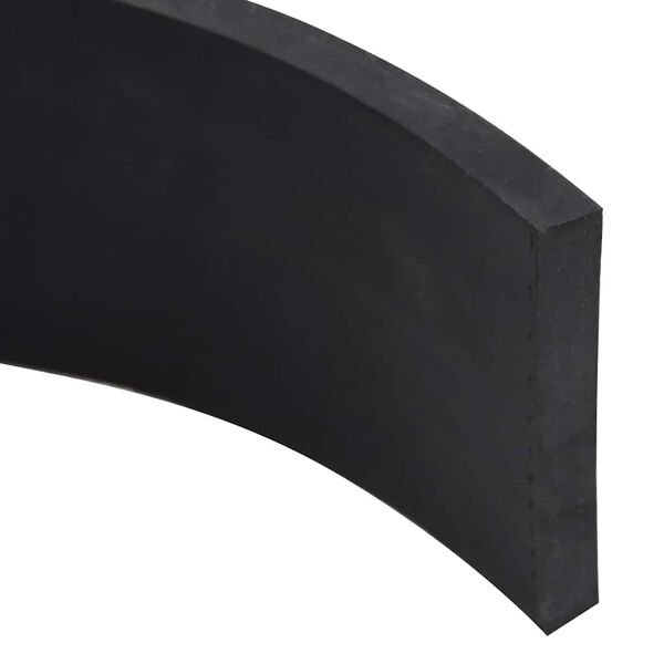 vidaXL Gummileiste f&uuml;r Schneepflug Schwarz 200x10x1 cm