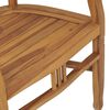 vidaXL 3-tlg. Garten-Essgruppe Teak Massivholz