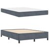 vidaXL Bettrahmen mit Matratze Dunkelgrau 160 x 200 cm Stoff